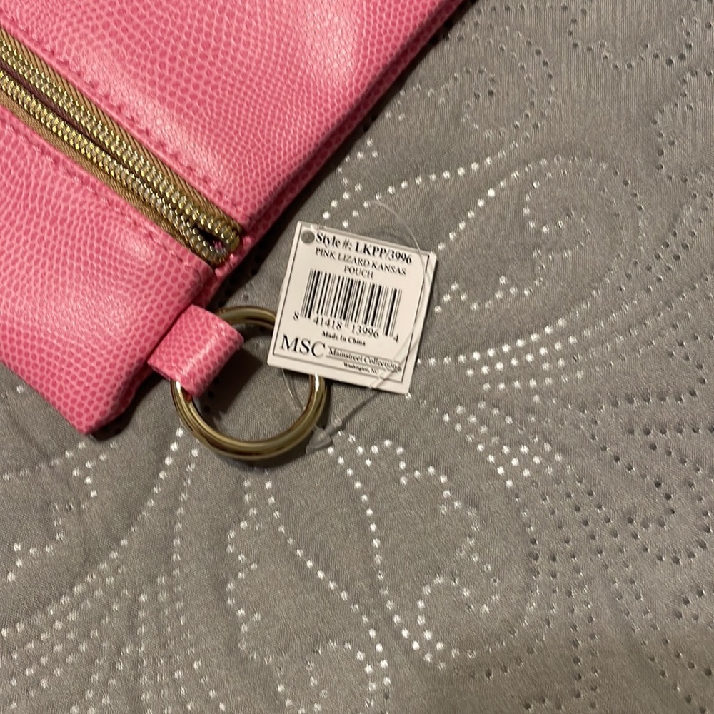 Pink Kansas Lizard Pouch - Picture 2 of 2